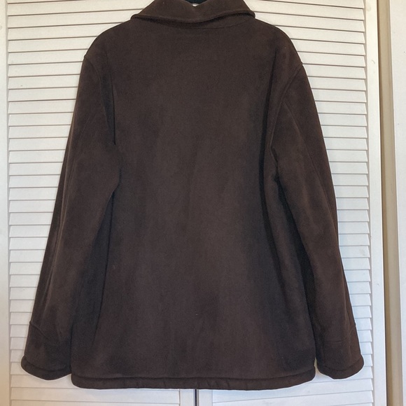 JOHNSTON N MURPHY COAT MEN SIZE XL BROWN LONG SLEEVE - Picture 2 of 10